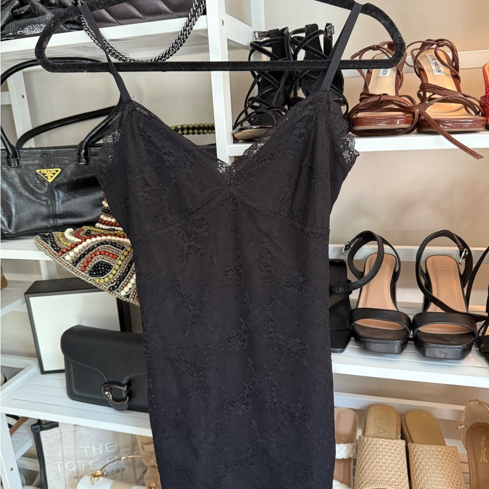 NWT Garage Black Lace Mini Dress
